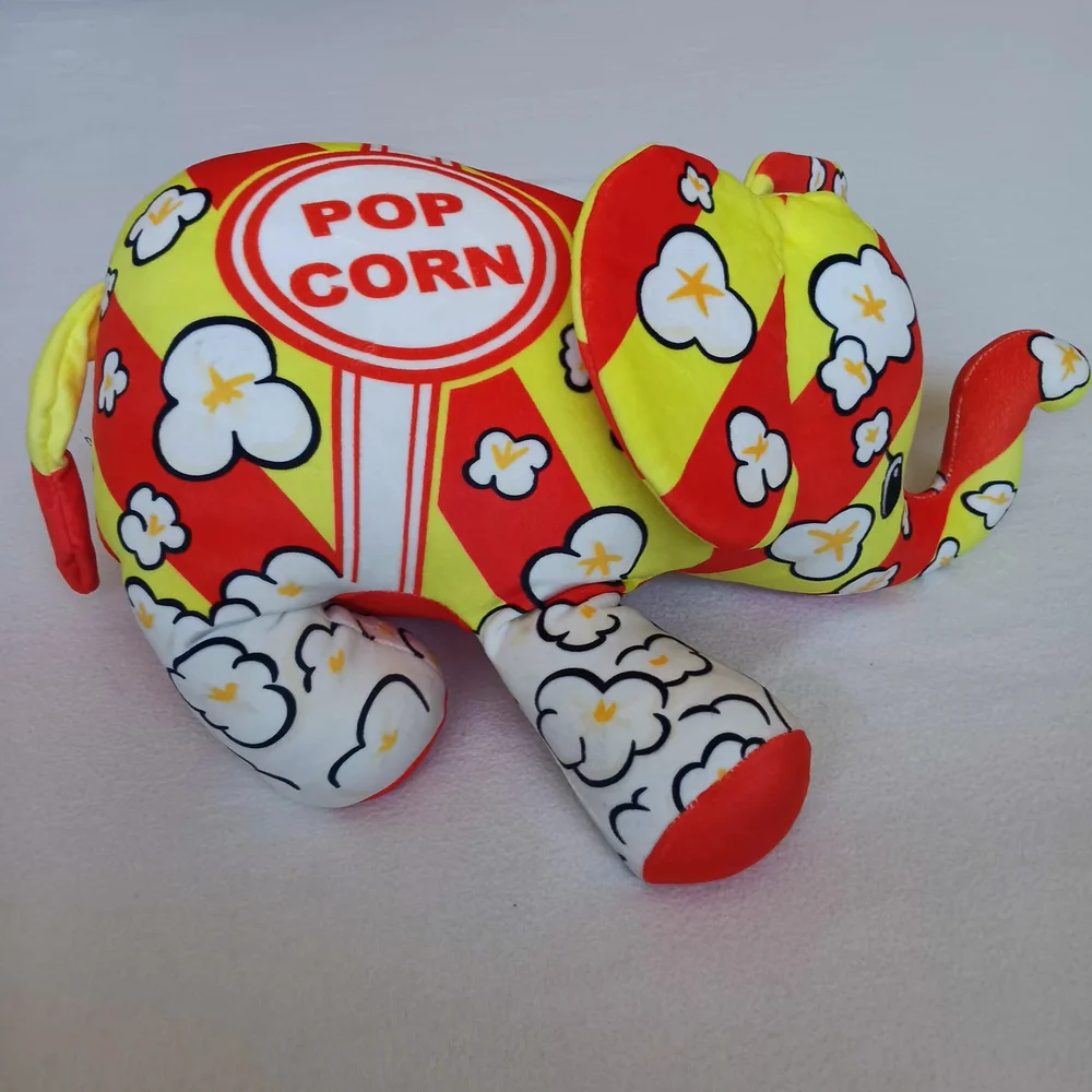 Pop Art Soft Mammouth-Cornelius The Ultra Soft Bean Filled Popcorn Themed Plush